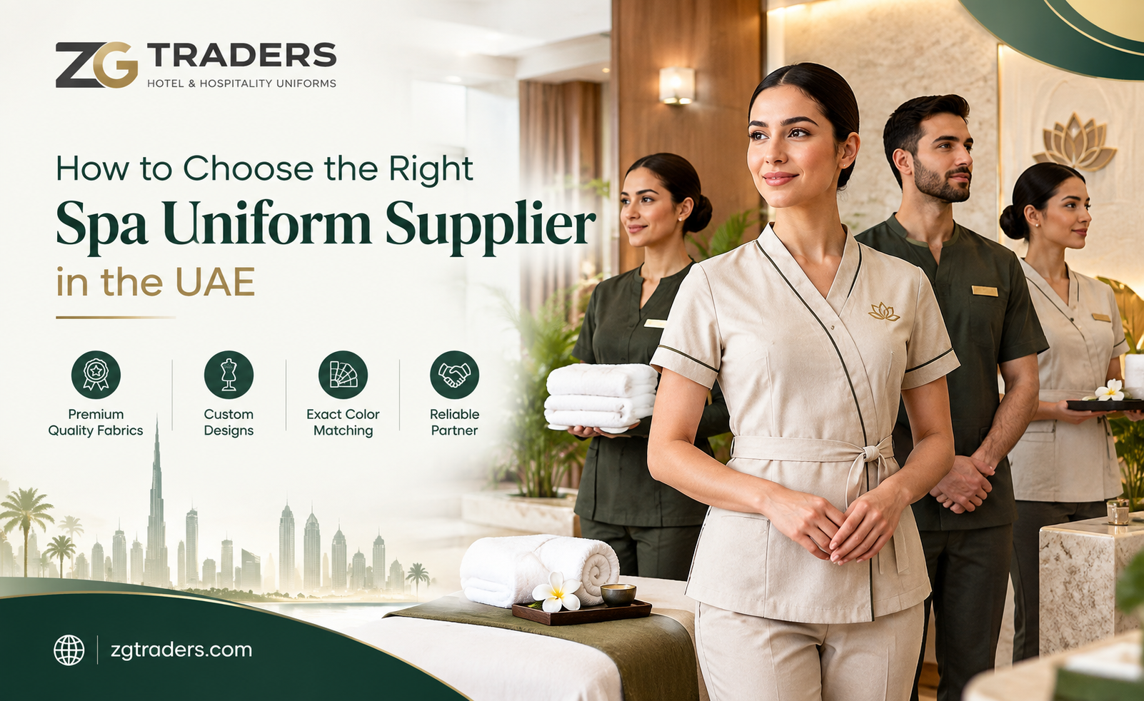 Spa Uniform Manufacturer & Supplier in Dubai | ZG Traders
