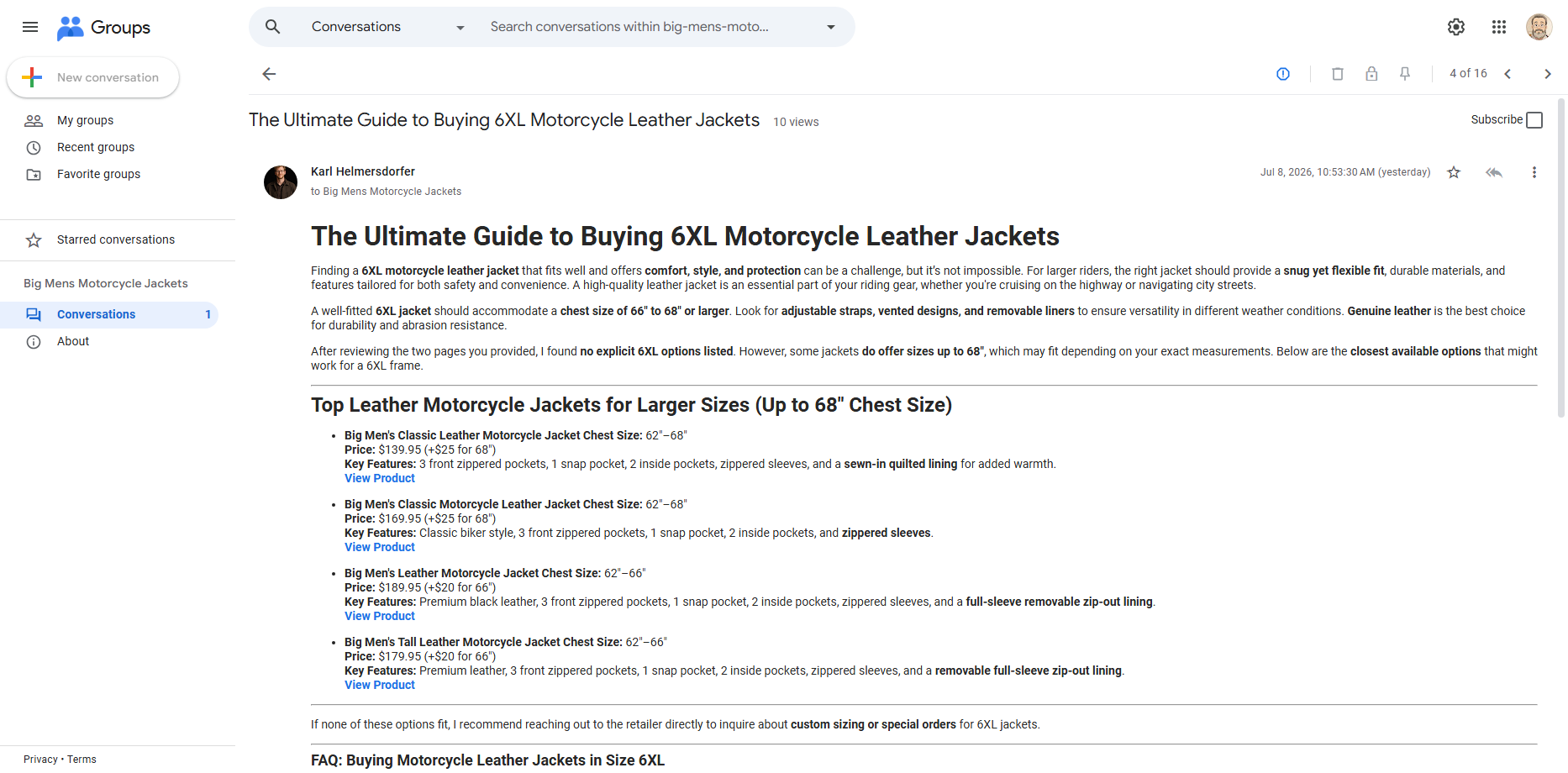6XL Motorcycle Jackets: All-Season Protection for Big & Tall Riders